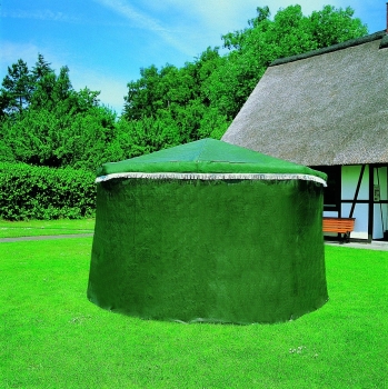 Wetterschutzumhang für Pavillon "Rosenheim", PE Folie grün