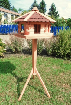 Vogelhaus "Knusperhäuschen" - mit Kreuzständer