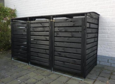 Mülltonnenbox "Vario III" für 3 Tonnen, anthrazit